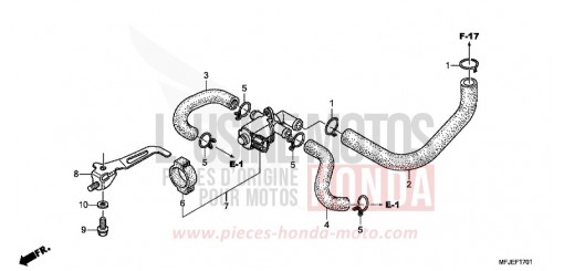 VALVE COMMANDE INJECTION D'AIR CBR600RAC de 2012